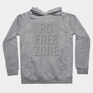 PC Free Zone gray Hoodie